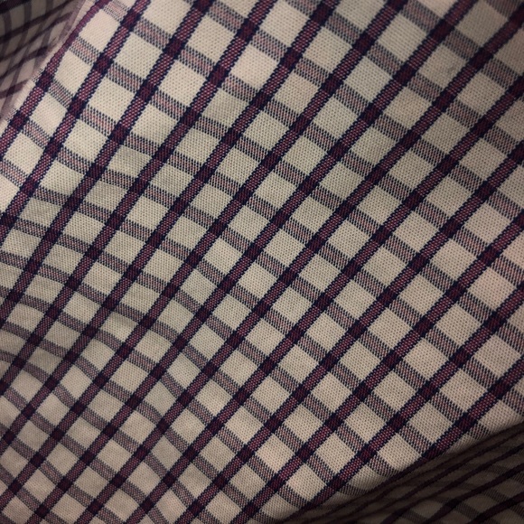 Stafford Purple striped button down - Picture 2 of 4